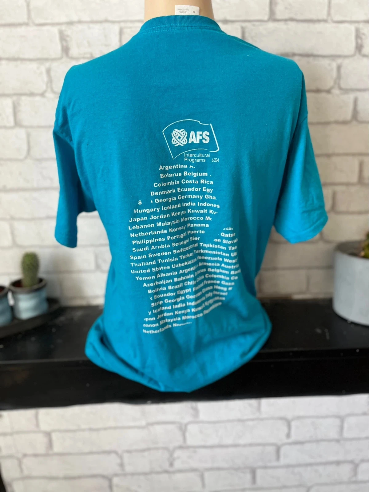 Turquoise Jerzees Dri-Power Active T-shirt – Maat S – Goede staat – photo 2